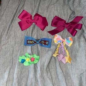 Vintage 90s girls hair bow bundle